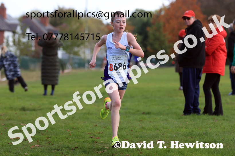 Girls Under-16s 2026 Northern Cross Country Relays, Graves Park, Sheffield. Photo: David T. Hewitson/Sports for All Pics